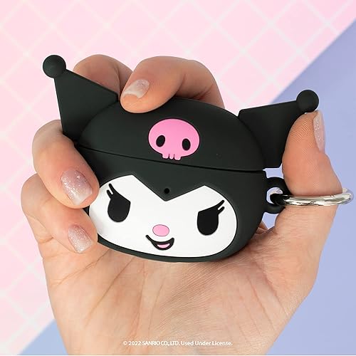 Miniatura 3 de iFace Kuromi - Correa de muñeca con cuentas y funda para AirPods de 3 generación con mosquetón