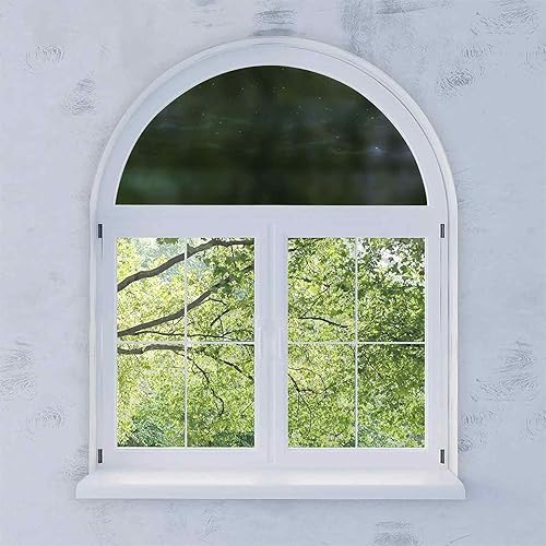 Miniatura 3 de Película decorativa para ventana, diseño de dibujos animados estrellados, cielo con luna lunar y estrellas, nubes, paisajes marinos, decorativo, sin