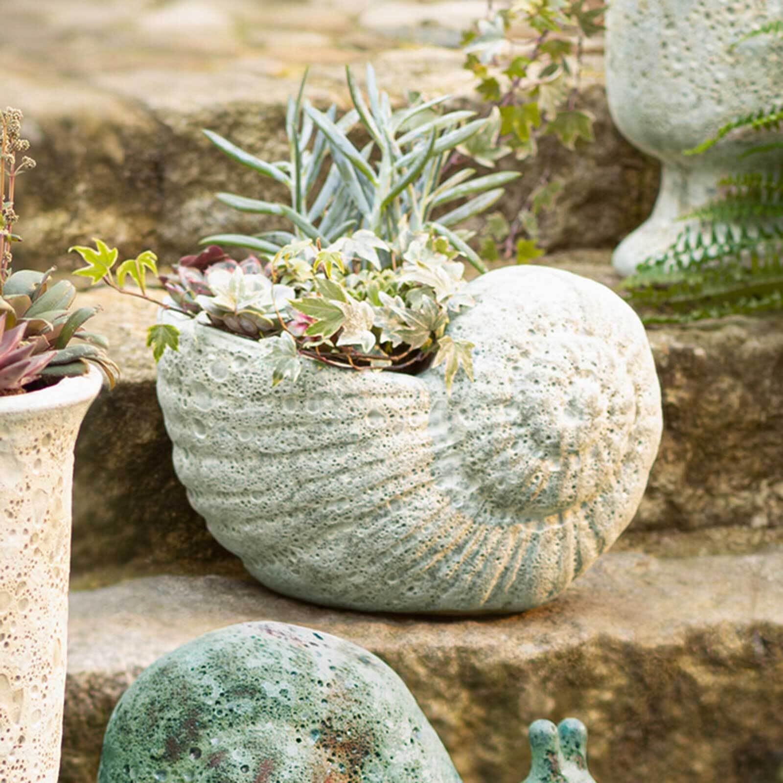 SIDCO Pflanzer Schneckenhaus Pflanztopf Schnecke Terracotta Blmentopf  Pflanzkbel: Amazon.de: Garten