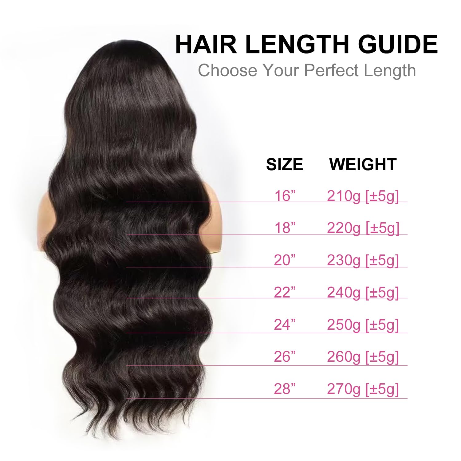 Body Wave Wigs Human Hair 200% Density - Image 4