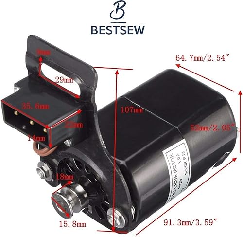 Miniatura 2 de Motor de máquina de coser, cinturón de pedales, soporte, perno, control de pie, cables