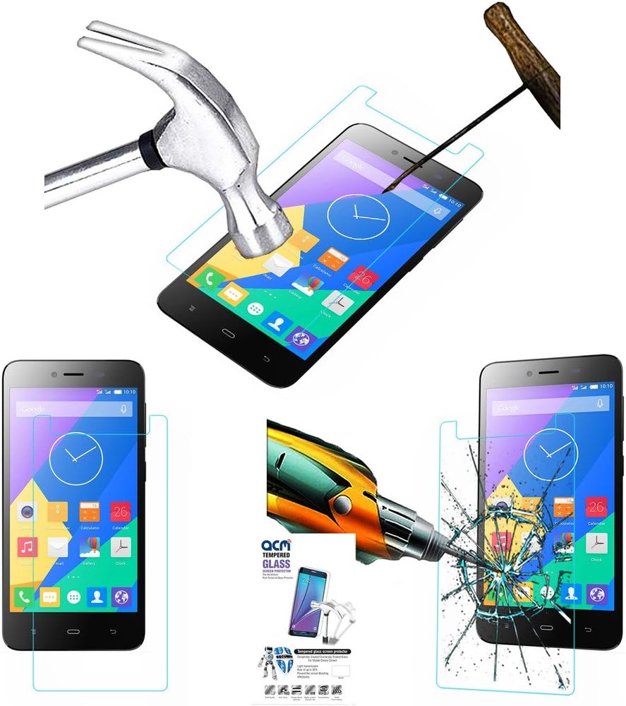 Acm Tempered Glass Screenguard Compatible with Phicomm Energy 653 Mobile Screen Guard Scratch Protector