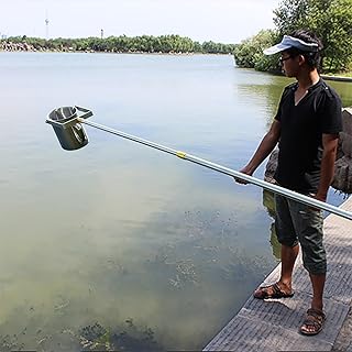 Telescoping Water Quality Sample Collection, Swivel Beaker Sampler Ladle for Liquid Test/River Surveys/Road Pollution Surveys, 20 Feet 16 '13 10 6.6 5 Ft Long Reach(500ml,0.61-1.5m/2-4.9ft)