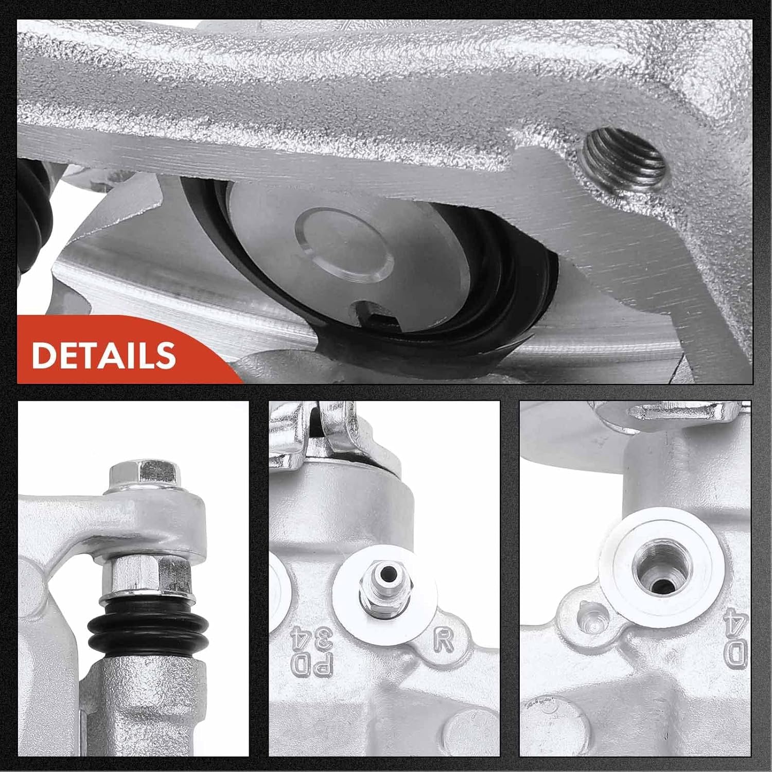 A-Premium Disc Brake Caliper Assembly with Bracket Compatible with Select Hyundai Models - Elantra GT 2018 2019 2020, L4 2.0L - Rear Right Passenger Side