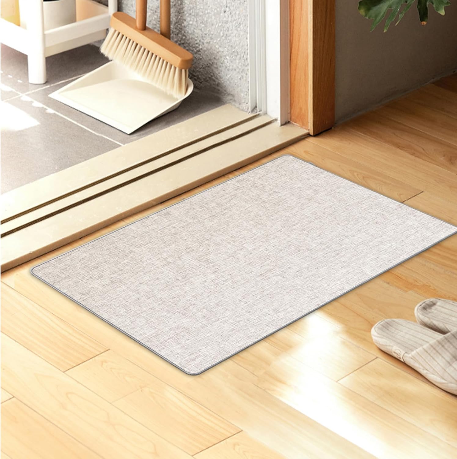 Yancorp 1/10 Inch Ultra Thin Door Mat,16"x26"Entryway Jute