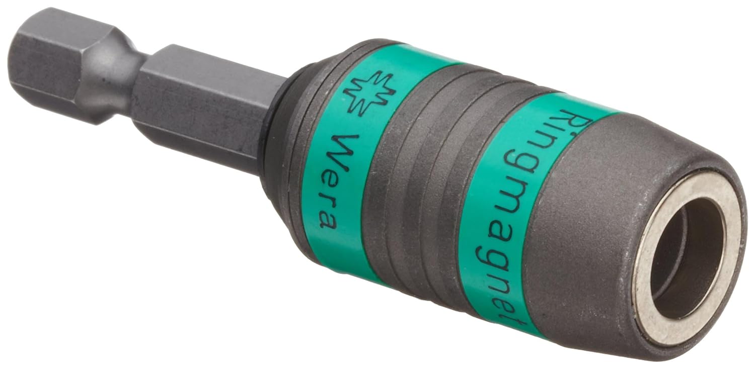 Wera - 5073511001 Hexagon 887/4 RR SB Ringmagnet Rapidaptor, Universal Bit Holder 1/4"