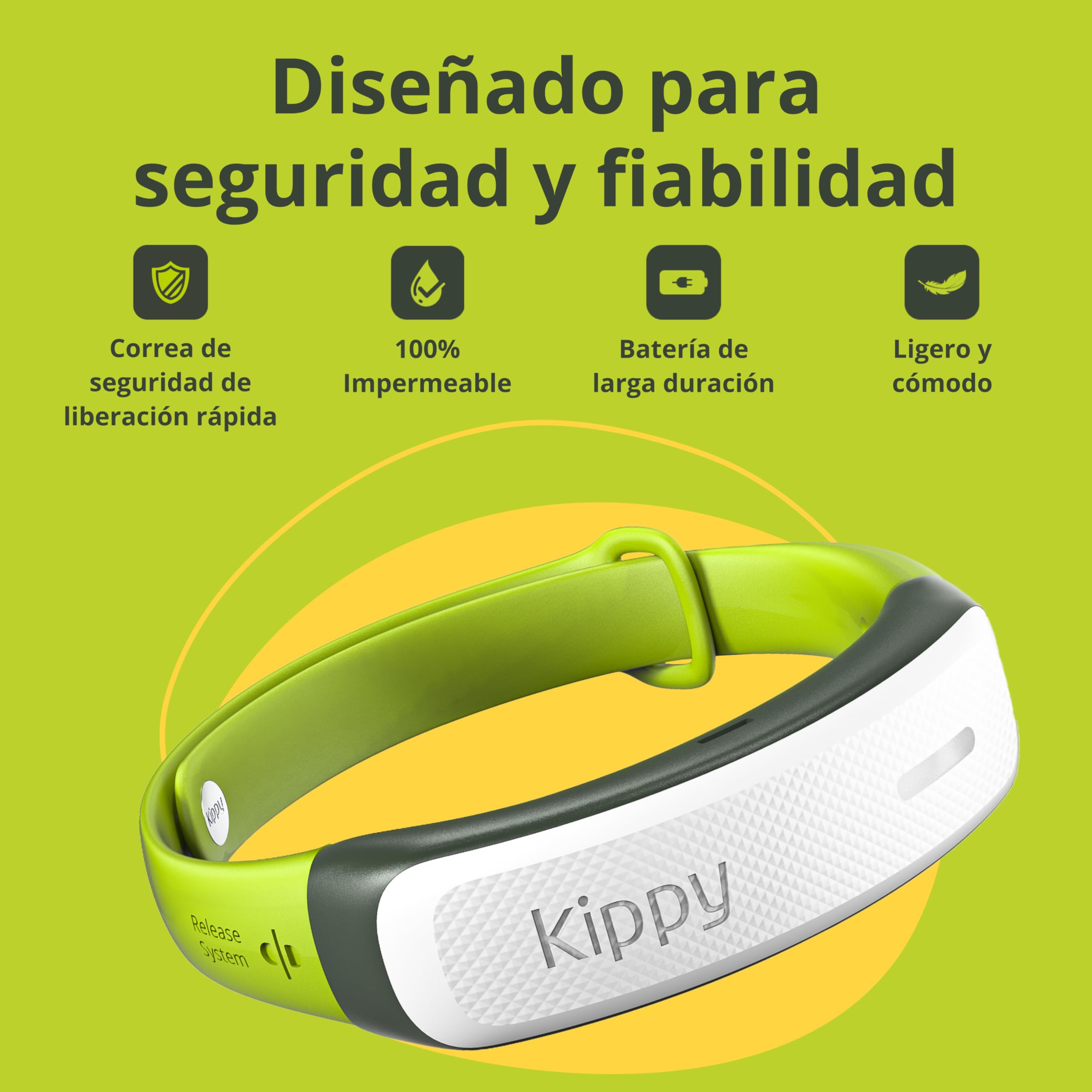 KIPPY - Collar gps para Gatos Cat Color - Rastreador de Salud y Actividad - Localizador GPS con Fronteras Virtuales - Alerta Instantánea