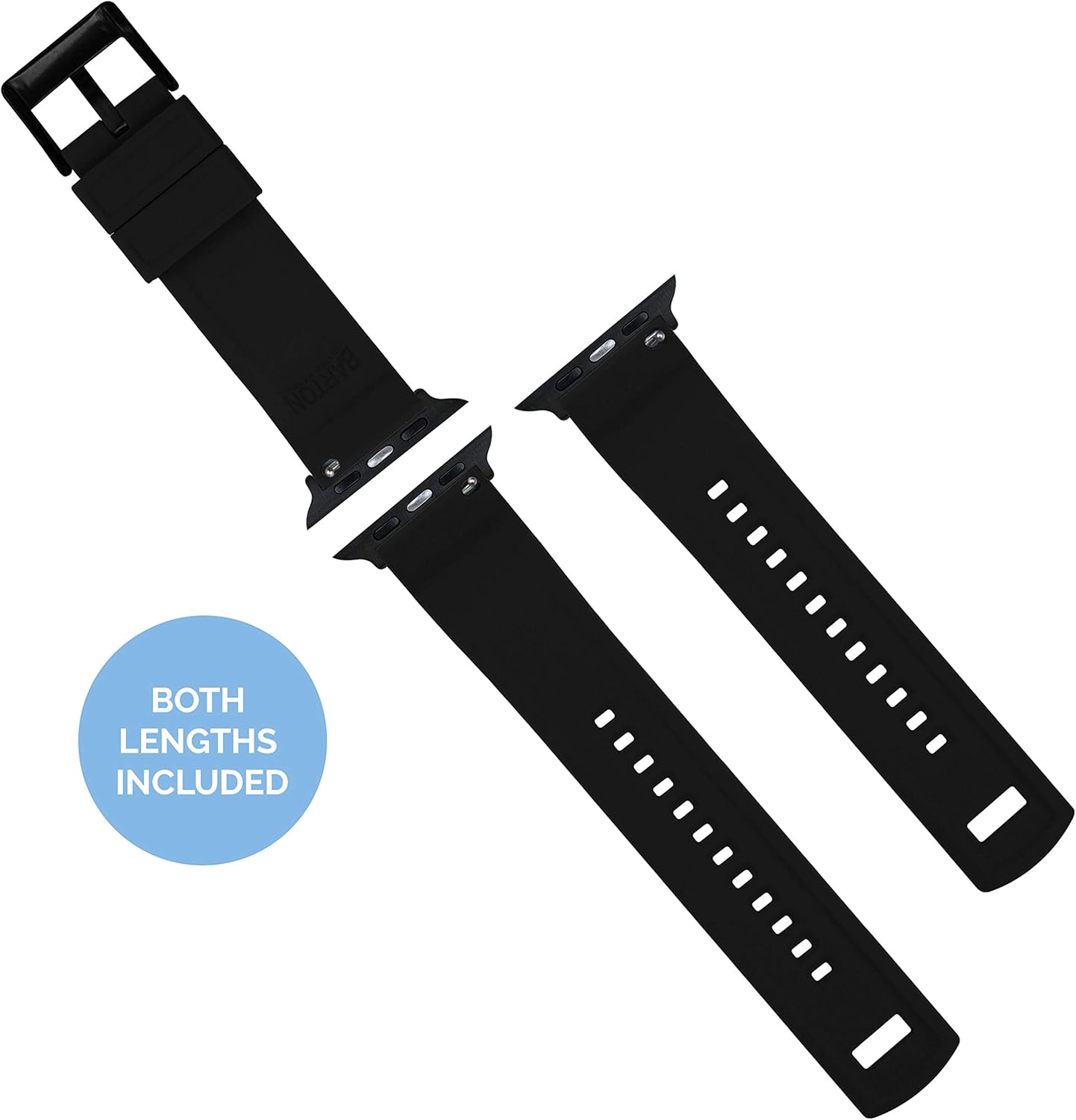 Black Friday - 50% OFF Black 42mm/44mm - BARTON Elite Silicone Watch Bands - Black Buckle Limited Discount Black 42mm/44mm - BARTON Elite Silicone Watch Bands - Black Buckle