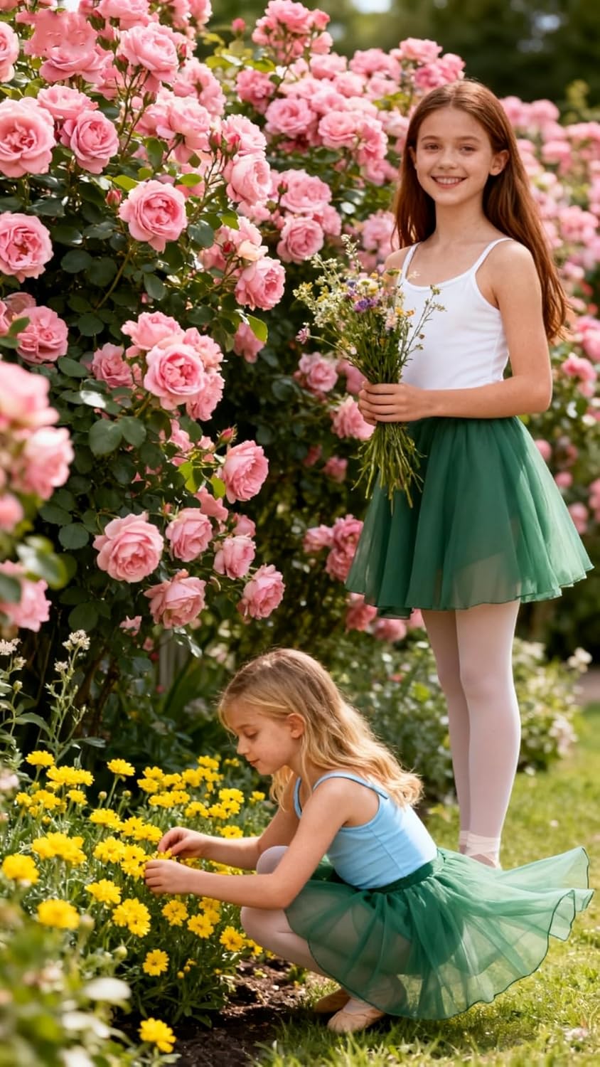 Ballet Skirt Women Adult Girls Dance Chiffon Sarong Wrap Skirts - Image 4