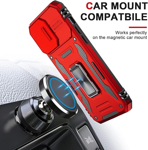 Miniatura 4 de AUPAI Funda para iPhone 13 Pro con funda para cámara, funda resistente con protector de pantalla, funda protectora de grado militar con función