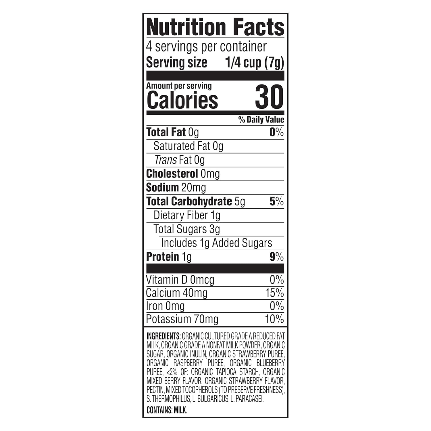 Happy Baby Organic Yogis Freeze-Dried Yogurt & Fruit Snacks, Mixed Berry, 1-Ounce Pouches (Pack of 8)