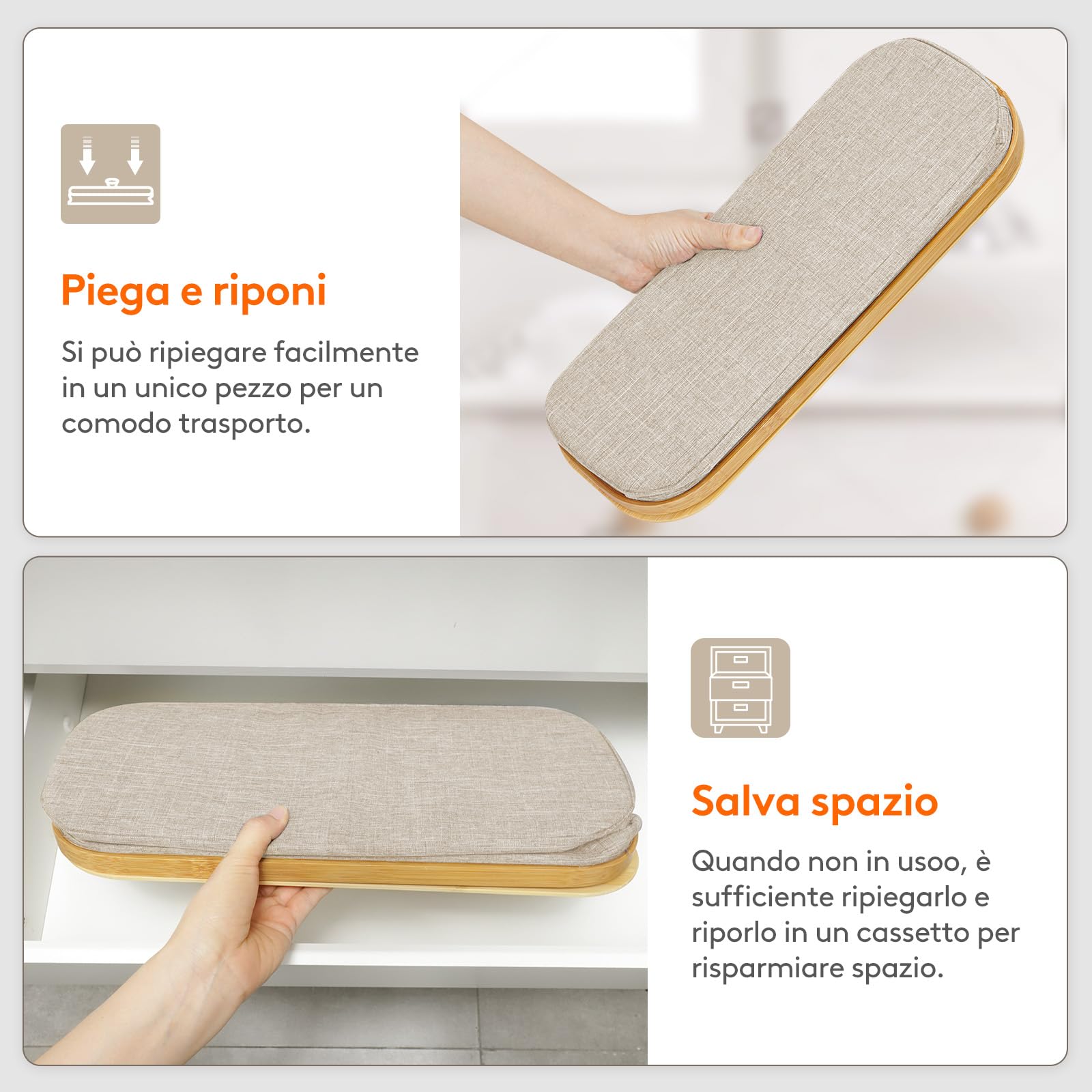 Lifewit Contenitore Carta Igienica, Cesto Porta Carta Igienica, Portarotoli Carta Igienica Scorta con Coperchio in Bambù, Organizer Bagno, Cestino Portaoggetti, Scatola, 30L, Beige