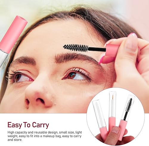 Miniatura 6 de 6 tubos de rímel vacíos con varitas rellenables, recipientes cosméticos para delineador de pestañas y brillo de labios, uso diario y viajes