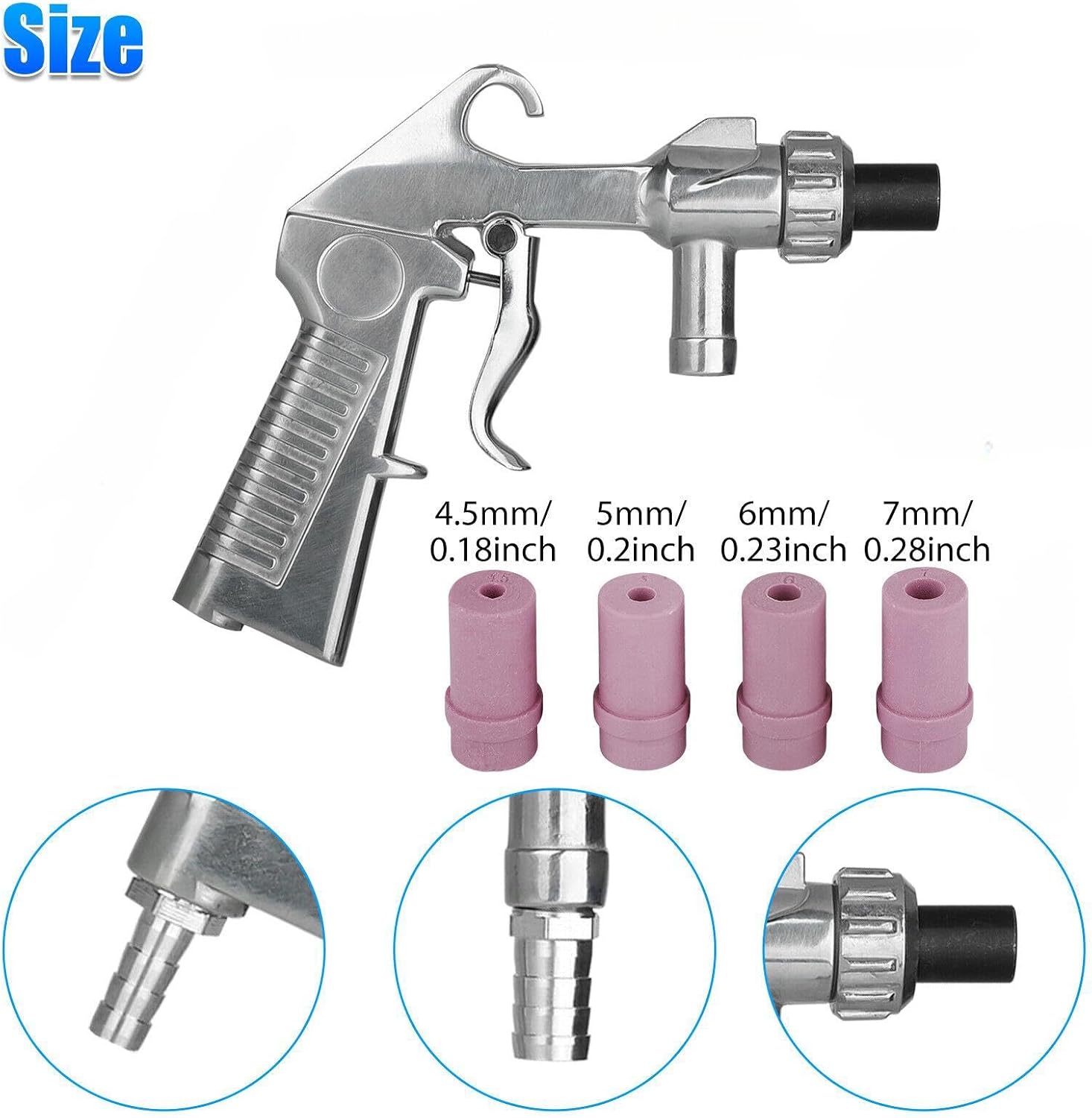 Air Sand Blaster Machine Blasting Spray Tool Set, Sandblaster Sand Blaster for Spraying Cleaning