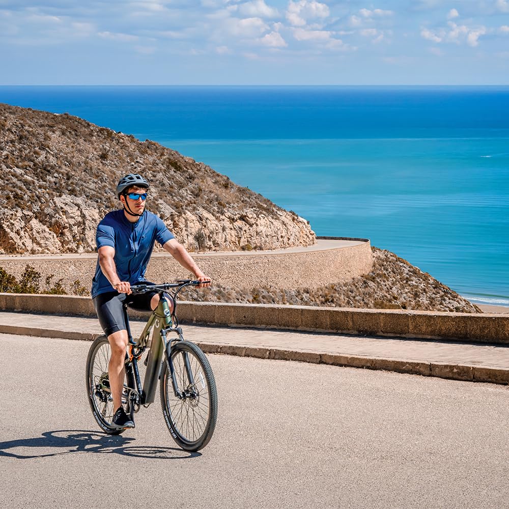 Cecotec Bicicleta Eléctrica de Montaña 29" Supreme. 120Km de Autonomía, Doble Suspensión, Cambio Shimano Cues de 10 Velocidades y Doble Disco de Freno Hidráulico Tektro