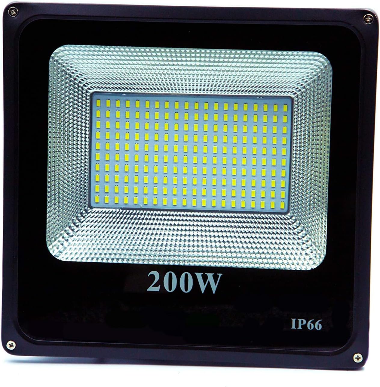 200 watt LED Flood Light Super Bright Outdoor Work Light 1800W Halogen Bulb Equivalent 220V IP66 Waterproof 18000lm 6500K White Color for Garden Yard Warehouse Billboard Garage (200)