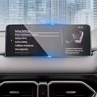 Compatible With Mazda CX-5 CX5 Screen Protector 2021-2024, For Mazda CX-9 Touchscreen Protector 2021-2024, For 2021-2024 Mazda CX-5 CX9 Tempered Glass Protective Film with 10.25-Inch