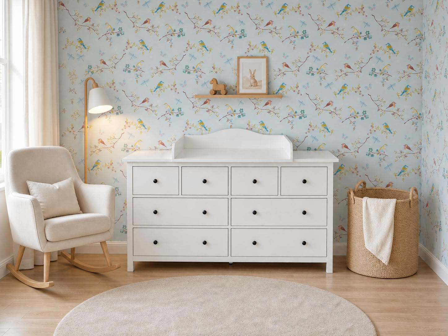 KraftKids - Accesorio para cambiador color blanco, compatible con la cómoda Hemnes, de 160 cm de ancho
