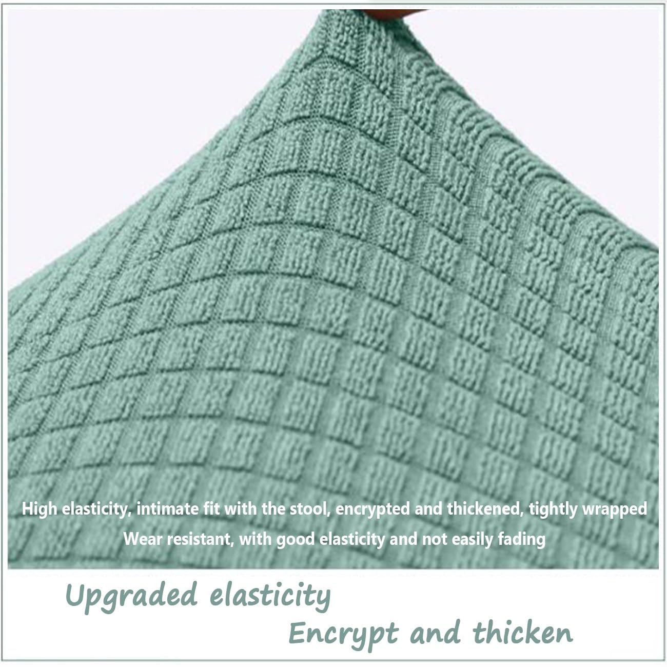 YHWW Ottomane Schonbezug - Stretchiger Hockerbezug Waschbar Für Quadratische/runde Hocker