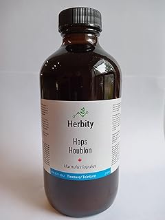 Hops Herbal Tincture Liquid Extract, Quality Hand Crafted Natural Medicine Remedies Herb Formula Drops, Non-GMO, Vegan, Gluten Free, No Fillers (Humulus lupulus) (250 ml (Pack of 1))