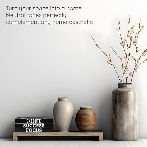 Miniatura 6 de Juego de 3 libros decorativos motivacionales para decoración moderna de escritorio en el hogar, oficina, estante estético en blanco y negro