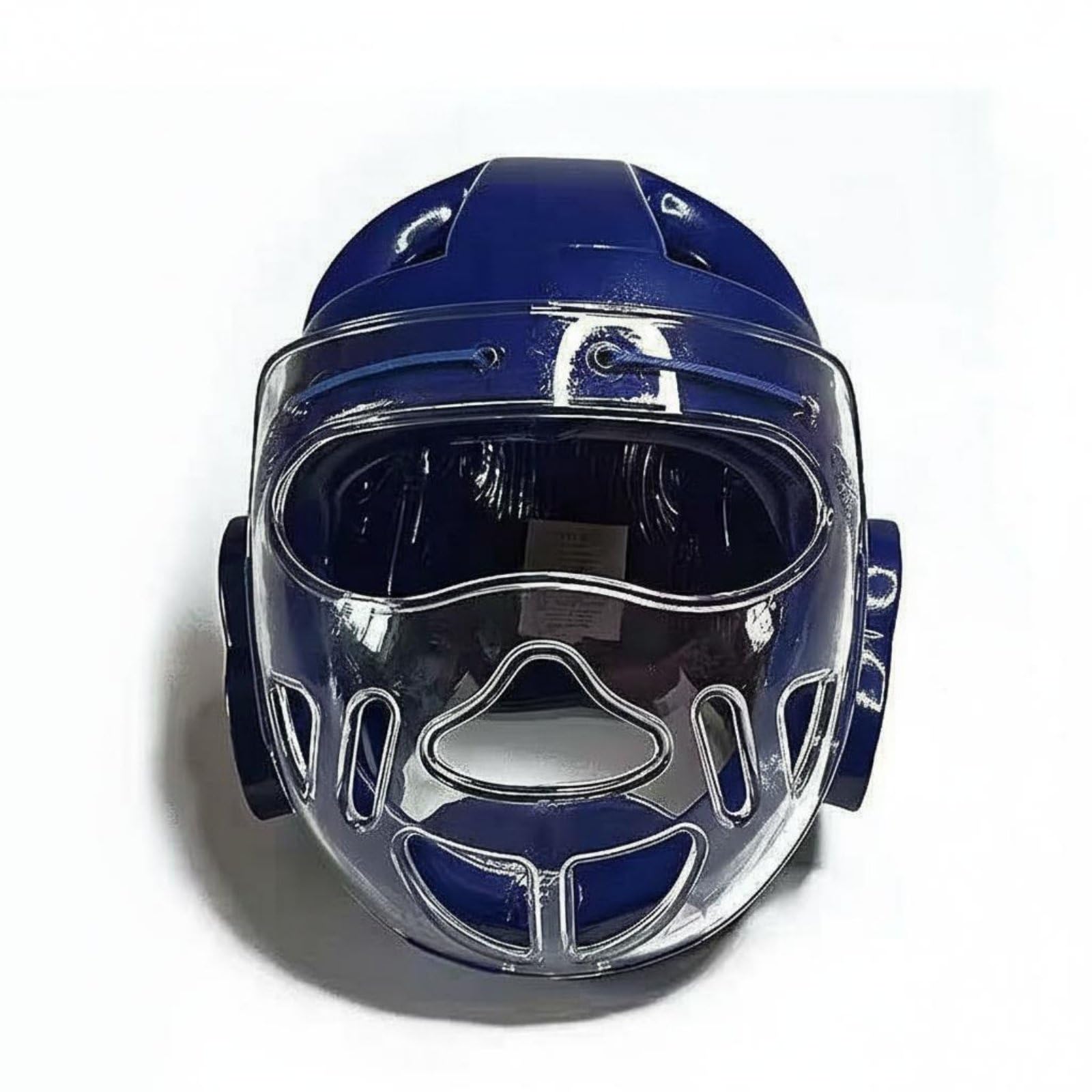 Casco Karate Schiuma NBR Visiera Mento Guancia PU Traspirante Protezione Completa Adatto Ad Allenamenti Bambini Adulti