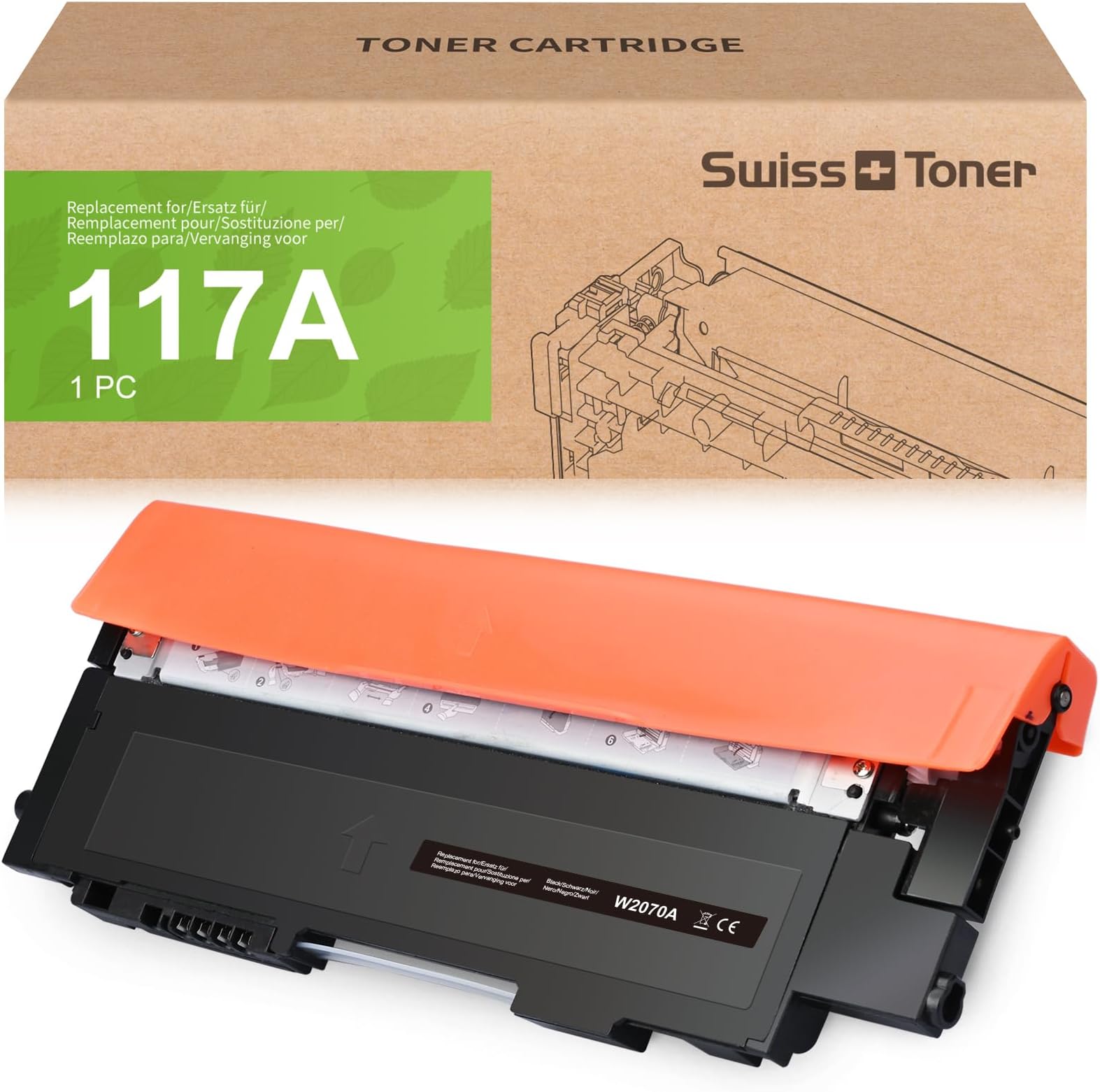 117A Toner Set MFP 178nwg 179fwg Kompatibel für HP117A Color Laser MFP