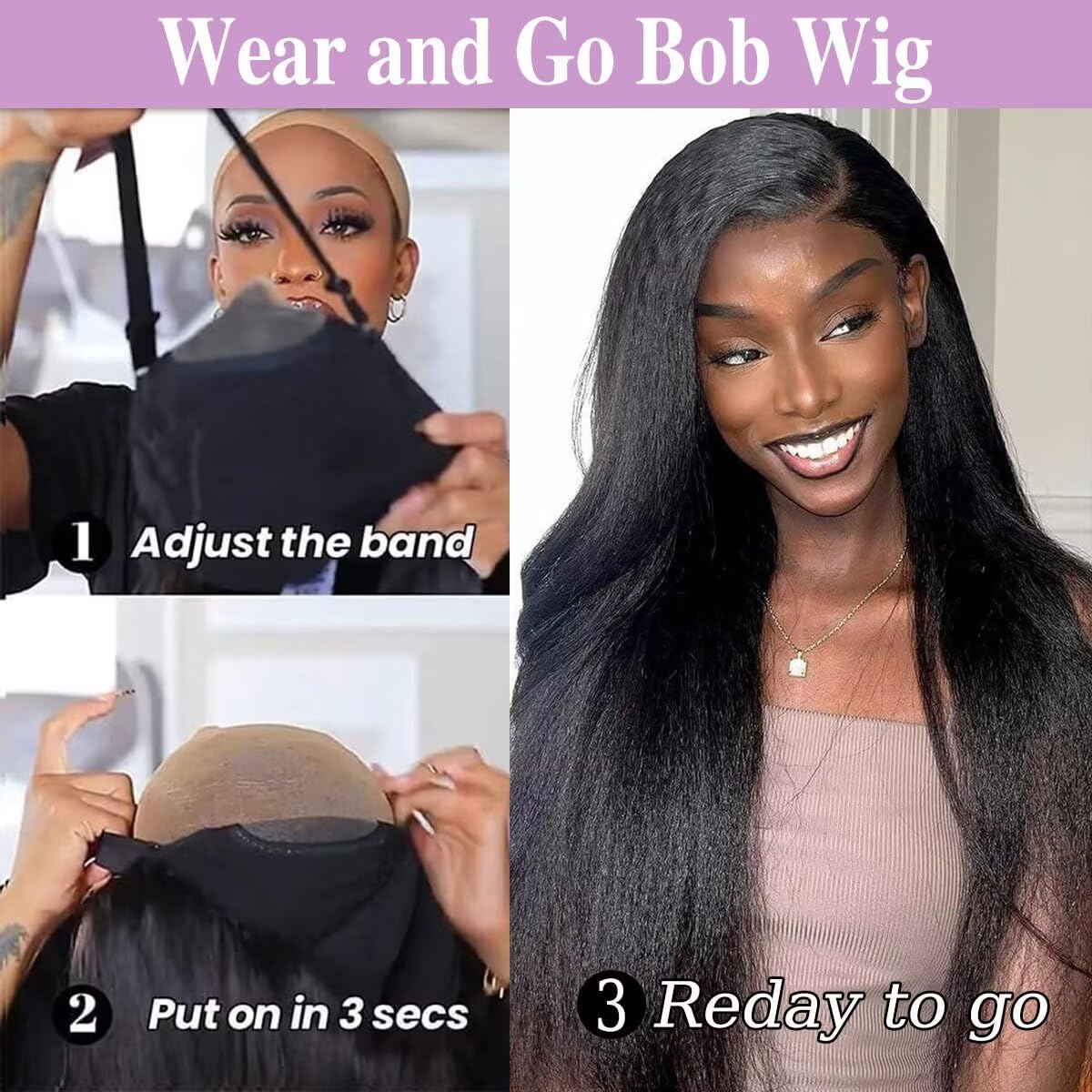 Glueless Wigs Human Hair Straight Bob Wigs Brazilian 4x4 Lace Front 100