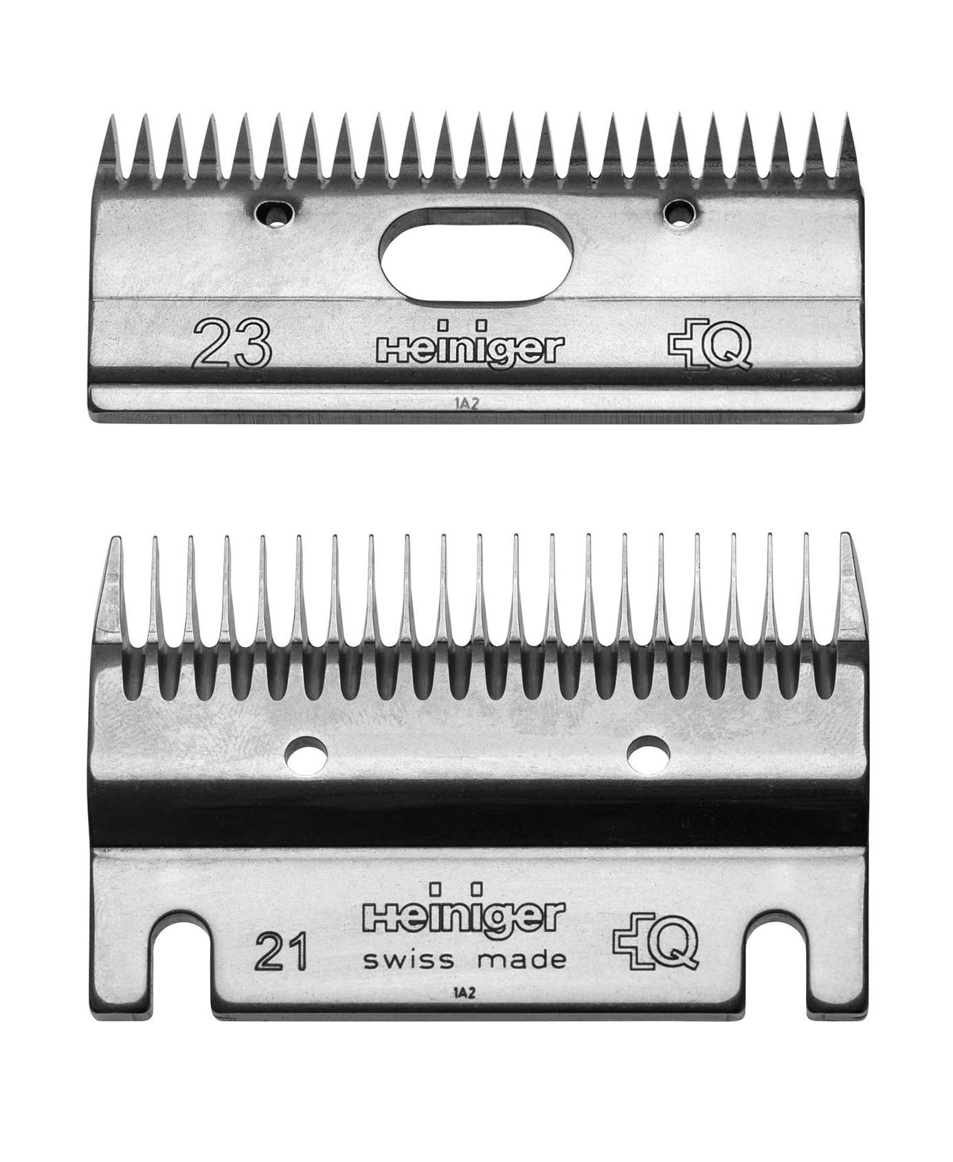 Heiniger Jeu de lames standard 21/23 pour tondeuse bovine – Coupe 2-4 mm – Acier trempé – Delta3, C12, Xplorer, Xperience, USV, Handy Progress