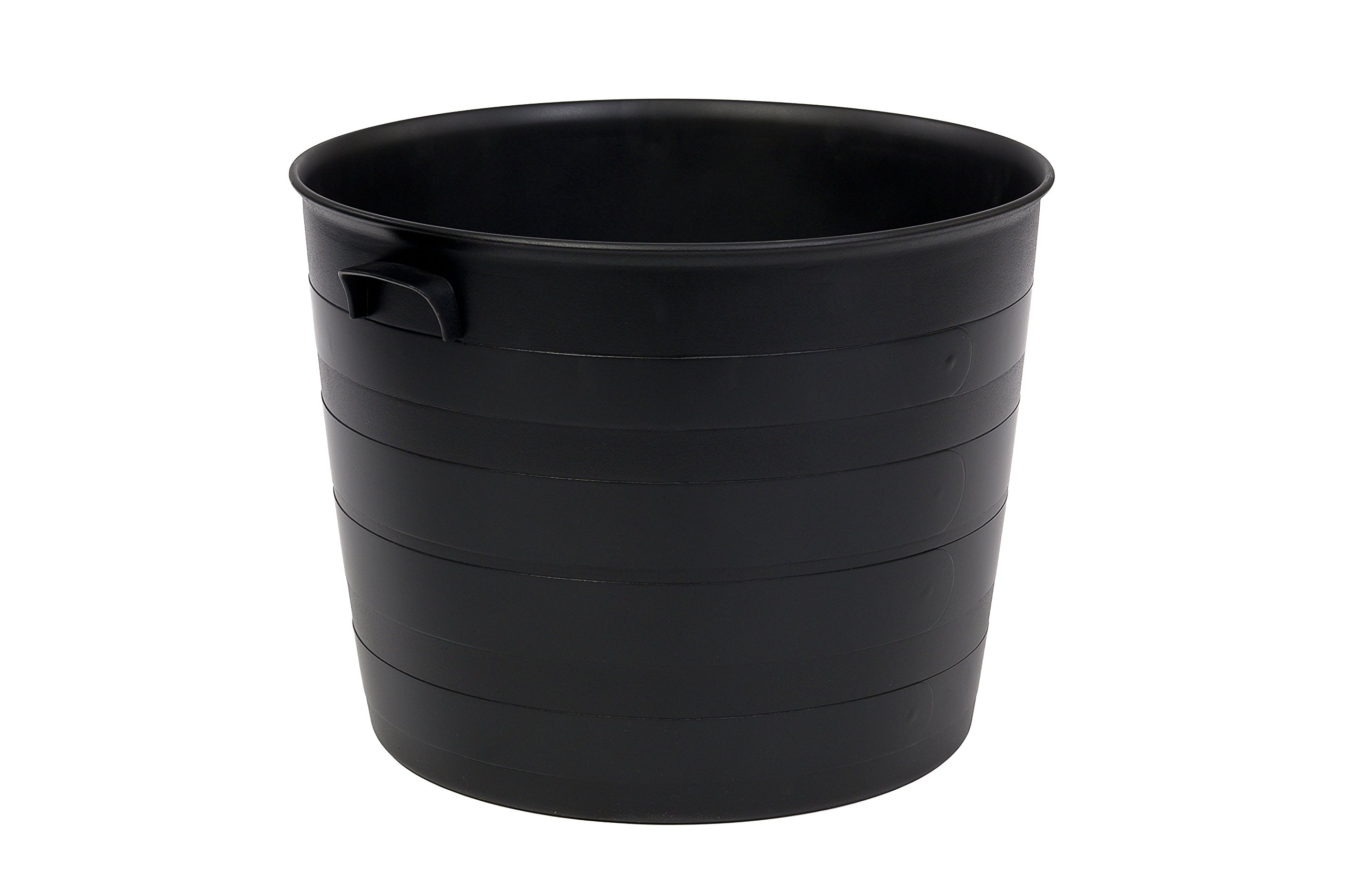 Strata Indoor or Outdoor Blacksmith Patio Planter 35cm , Black Wide