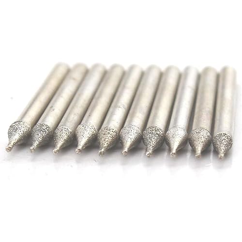 Miniatura 7 de ILOVETOOL Brocas de micro diamante de 0.028 in para piedras preciosas de cristal de mar, paquete de 30 unidades