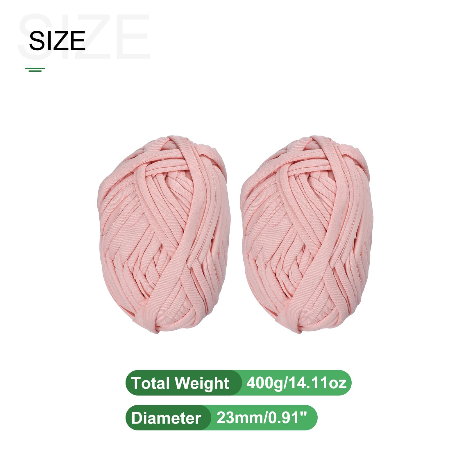 METALLIXITY Yarn Elastic Fabric (400g/14.11oz) 4Pcs, Polyester Crochet Cloth Yarn, for DIY Projects Bag Basket - Image 2