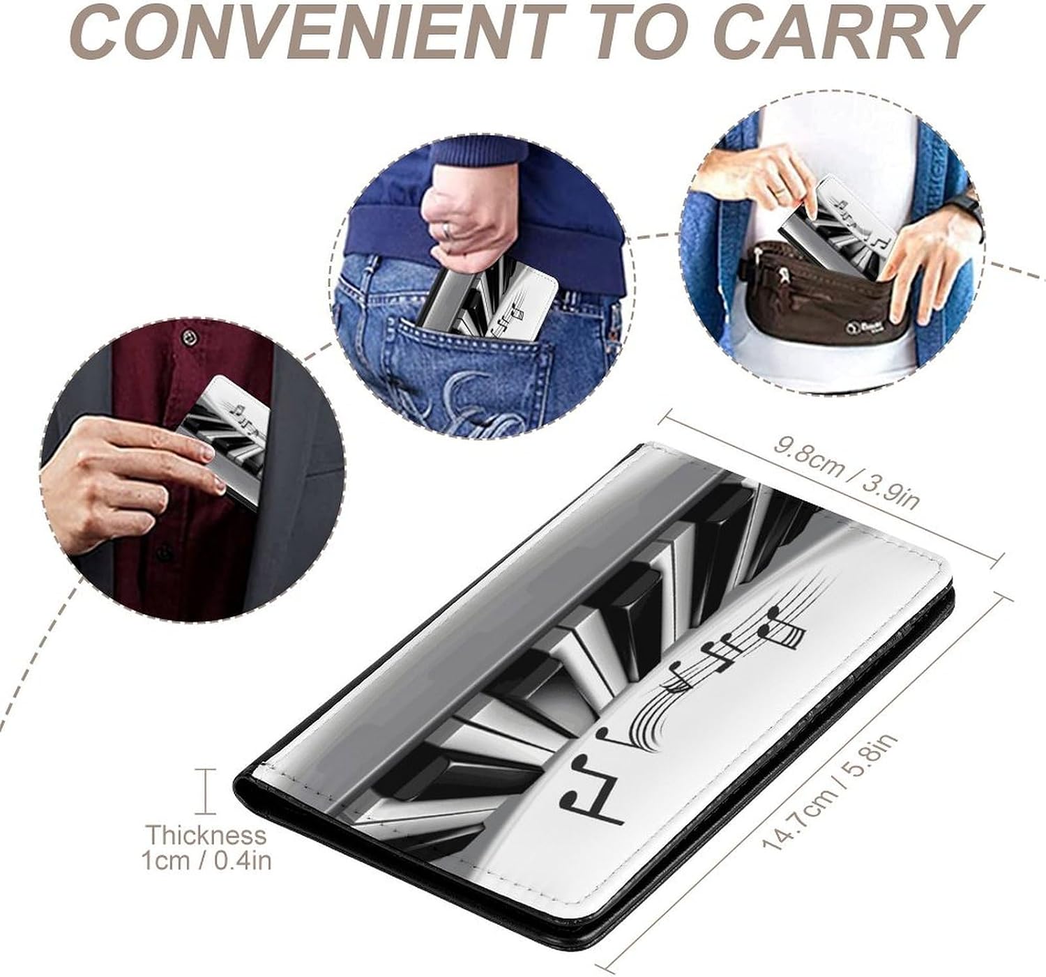 Piano Music Symbol Card Holder Card Protector image 4