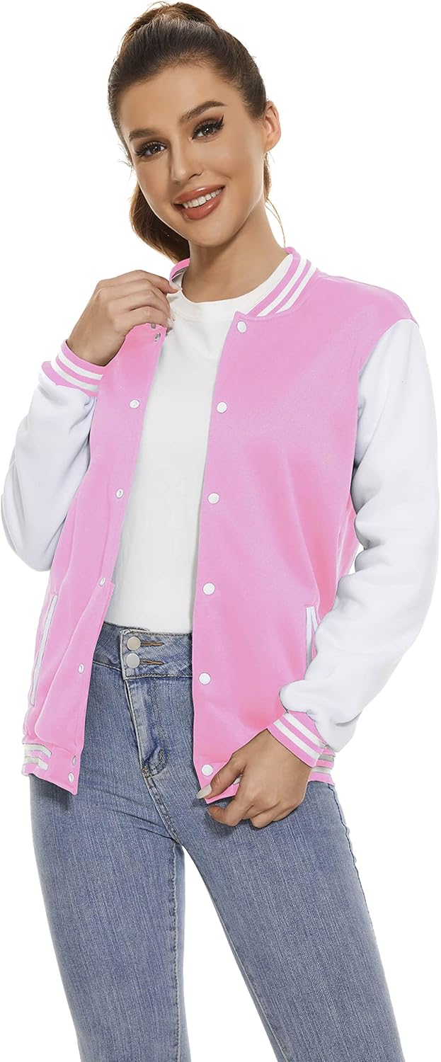 Yuji Itadori Women Varsity Jacket Baseball Lightweight Outwear Fleece Coat Button Down Clothes - Image 4