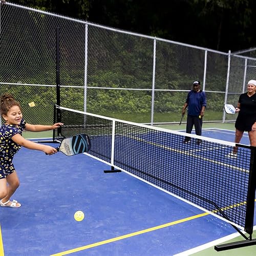 Miniatura 4 de FOME - Sistema de red portátil de pickleball de 22 pies, red de pickleball portátil para exteriores, tamaño reglamentario, redes y accesorios con