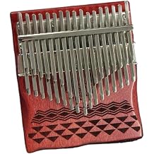 Beginners Kalimba Portable Thumb Piano Classical Red 34 Key Chromatic Kalimba In The Key Of C