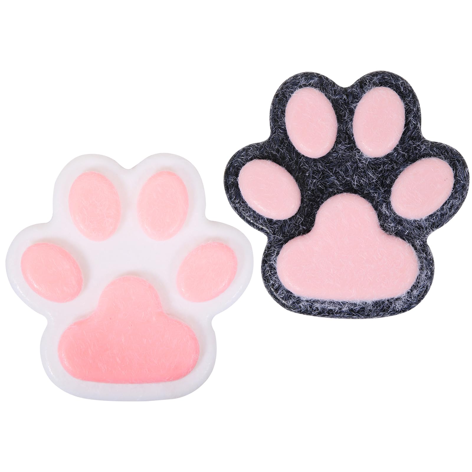 2pcs Cat Paw Squishy Toys,5.5 in Big Cute Kawaii fufu Squishies,Sticky Squeeze Cat Paw Fur Ball,Super Soft Stress Relief Funny Fidget Toys Novelty Things Suitable for Adults Kids