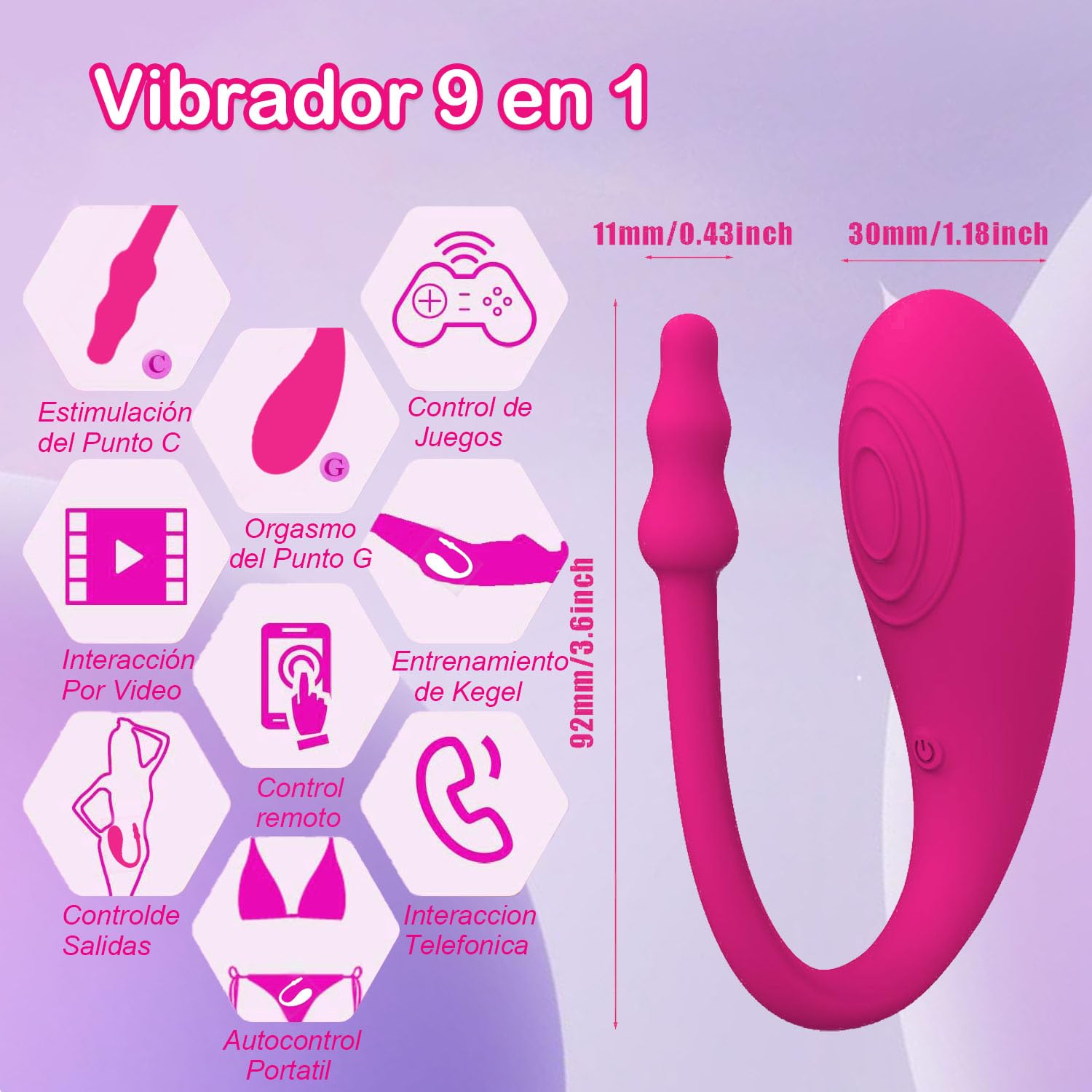 Vïbràdor Mùjêr Juguetês eróticos para Parejà Sexuàles Côṋsôlâdőres.. para Mùjêr con Vïbràcïon Ṿibradóradòr Clîťoris Contrọl Rẹmoto Juguetês Sexuàles Vîbràdőres Mando Pūňtô Ġ 10 Modos,Carga USB,fv4