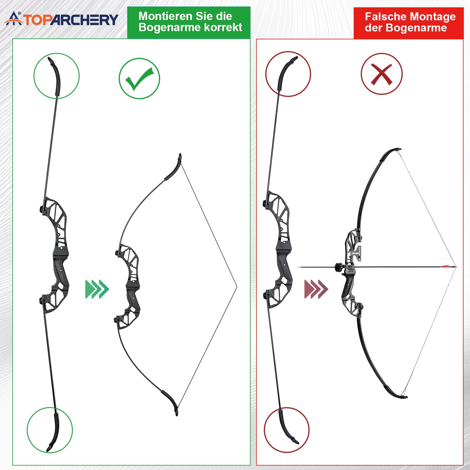 Pfeil und Bogen Set Erwachsene 20lbs Takedown Recurvebogen Sportbogen mit Zubehör Metall Riser für Rechtshänder Anfänger Outdoor-Bogenschießen & Zielübungen
