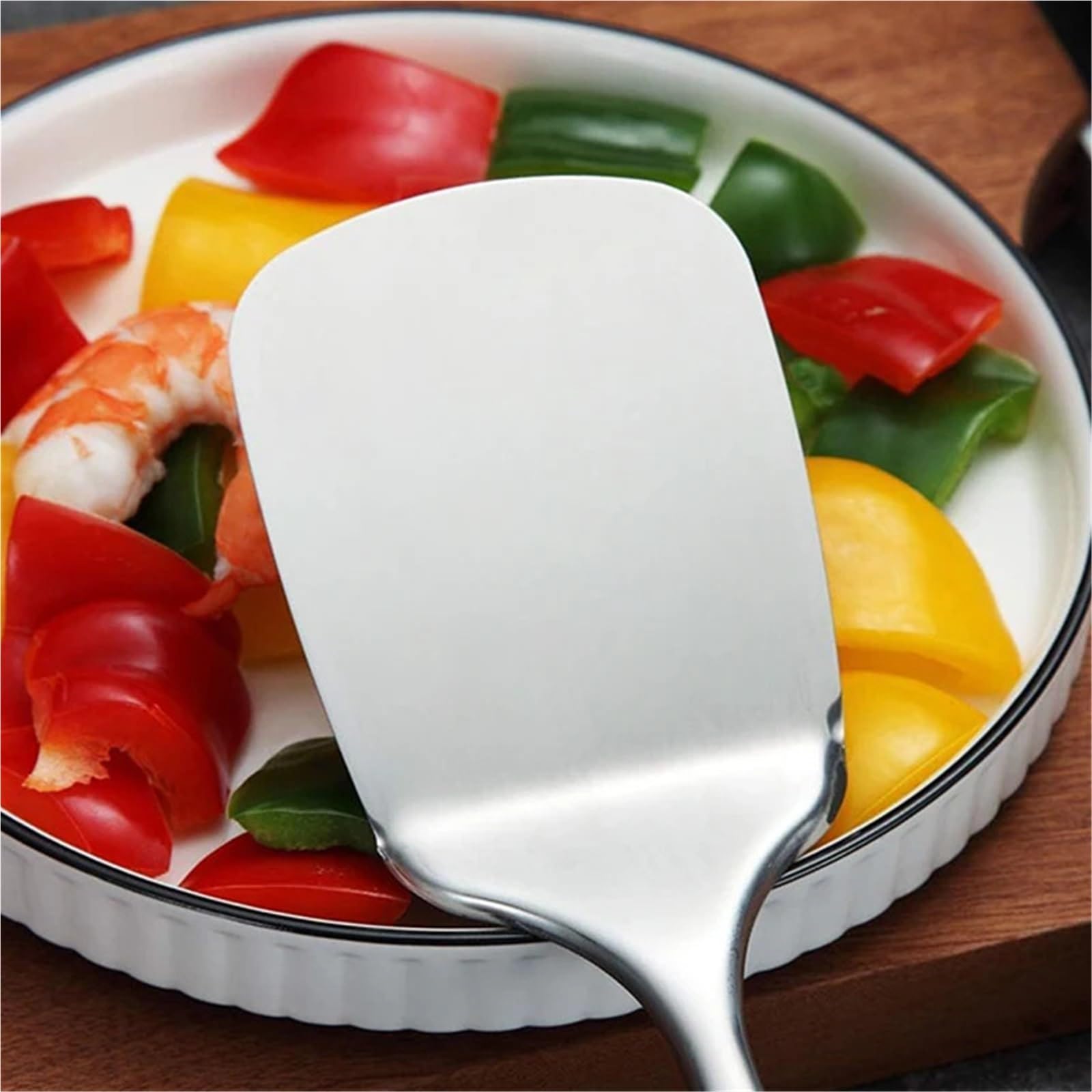 Turner sólido ranurado de acero inoxidable 4 piezas Para Cocina