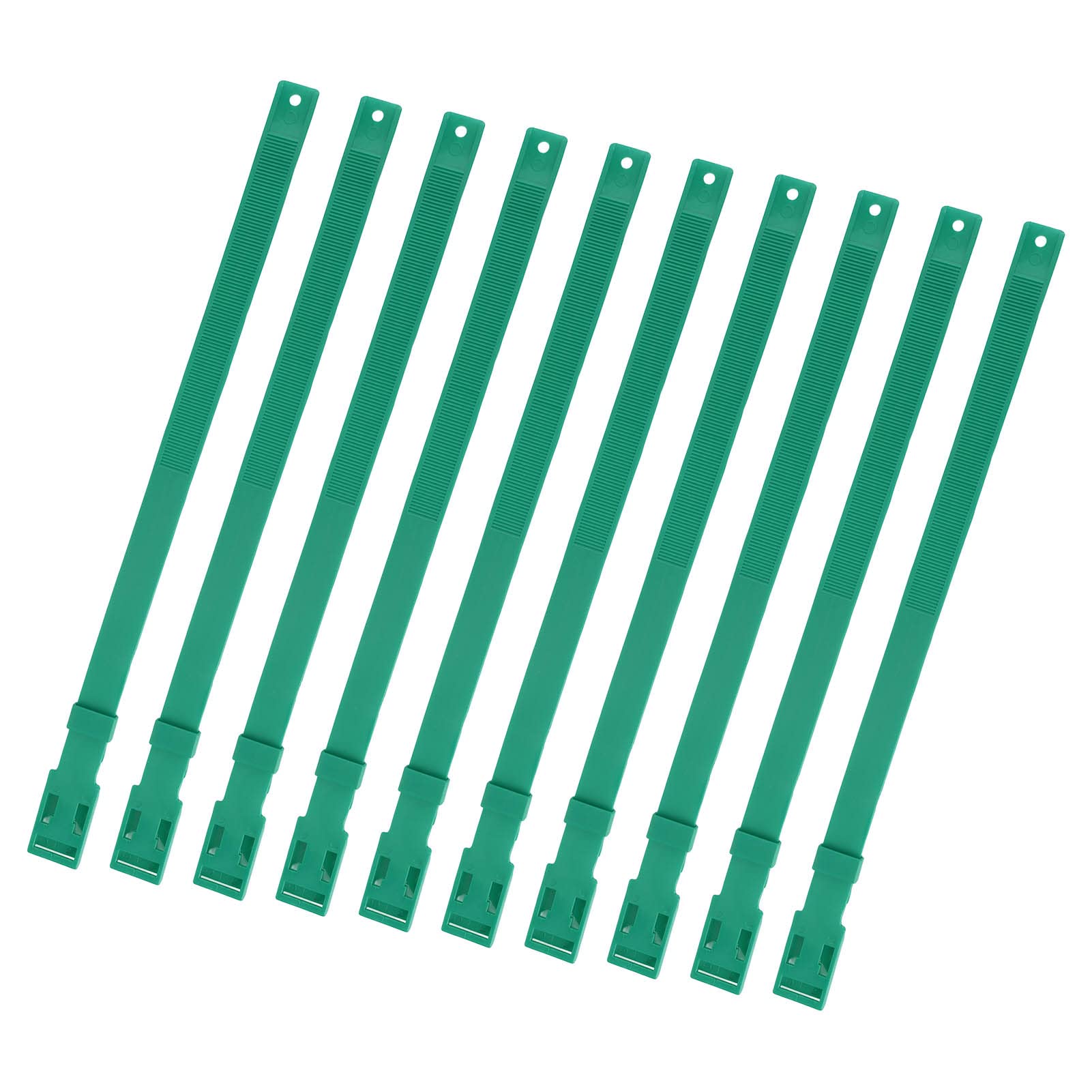 Collar de Cabra Collar de Ganado de PU Ajustable para Monitoreo de Salud para Vaca Oveja Caballo, 10 Collares de Identificación de Color de 23 Pulgadas para Gestión Agrícola (Verde)