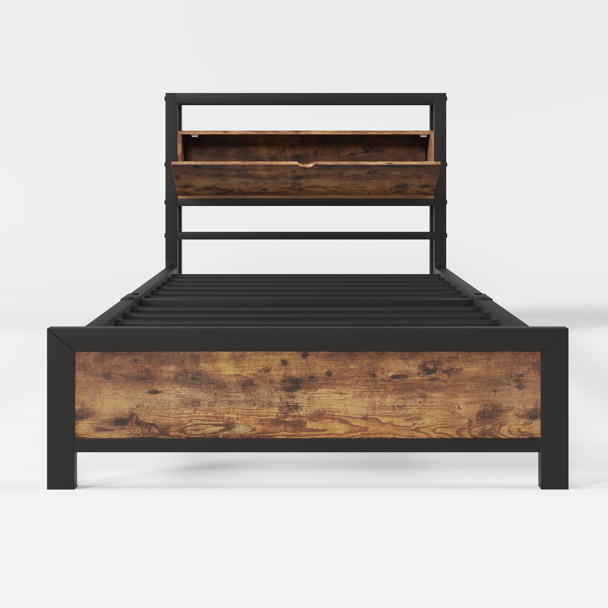 Bett 180x200 HOJINLINERO Metallbett 90x200 Mit Latt Produktbild-Vorschau 11