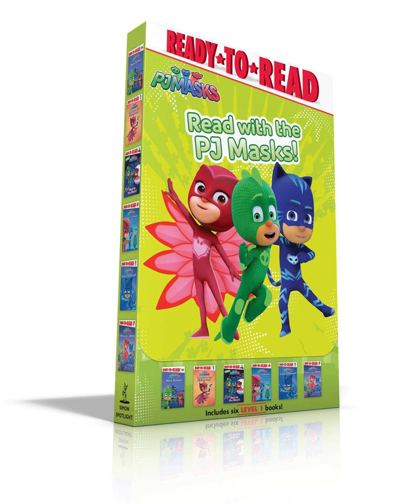 Read with the Pj Masks!: Hero School; Owlette and the Giving Owl; Race to the Moon!; Pj Masks Save the Library!; Super Cat Speed!; Time to Be a Hero Paperback – Big Book, 6 November 2018