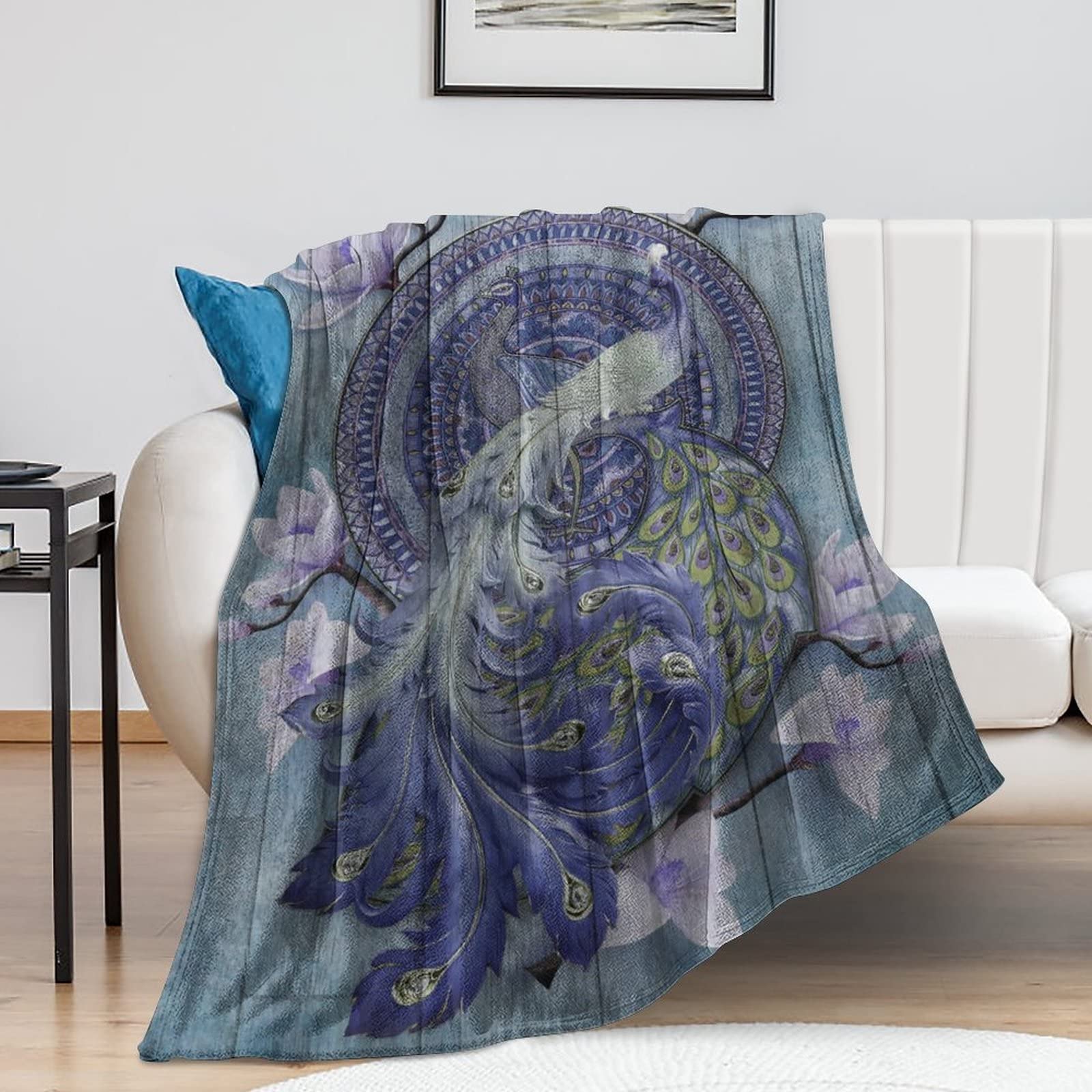 Couverture polaire microfibre pour lit et canapé soyeuse