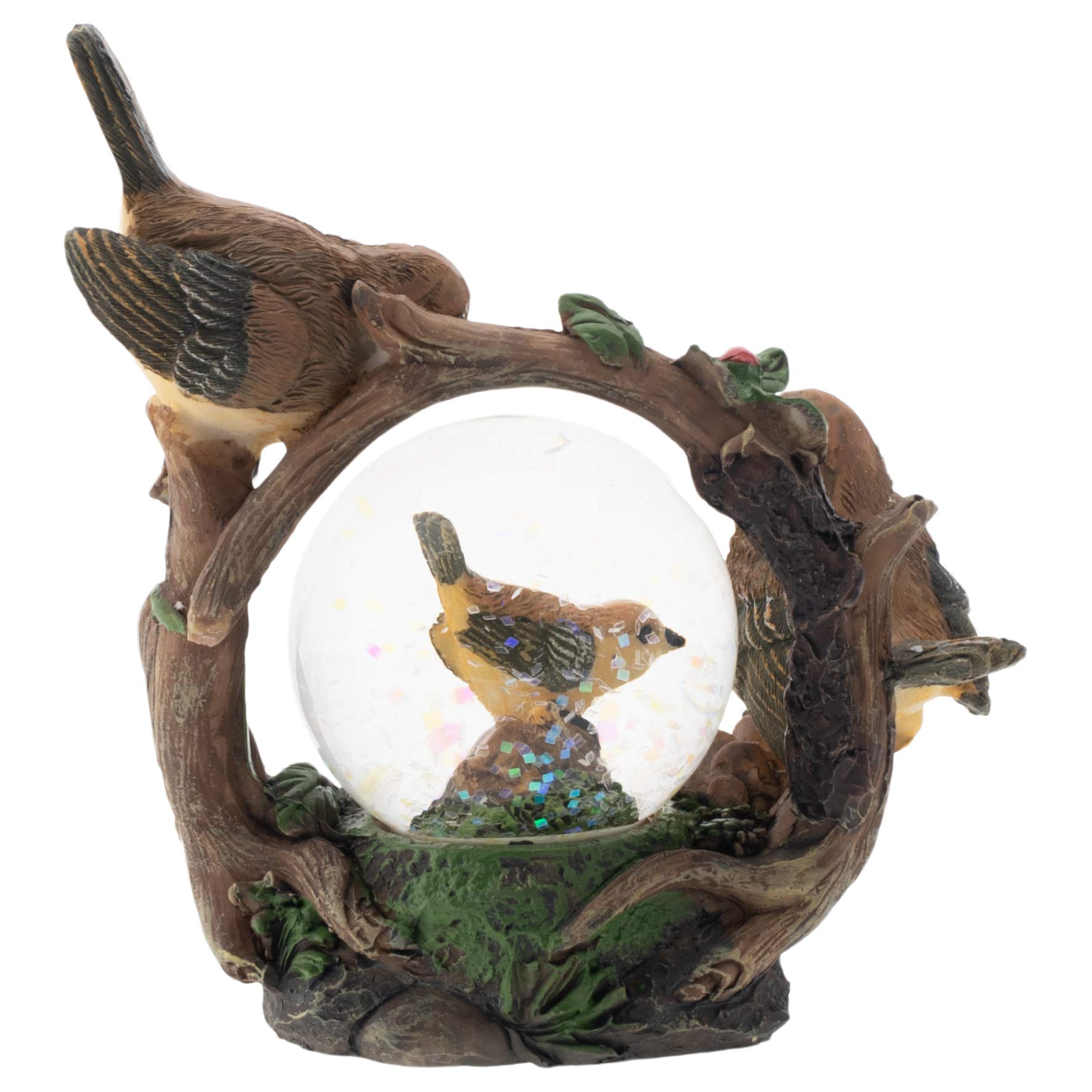 Amazon.co.jp: イエロー スズメ 鳥 ファミリー 置物 45mm キラキラ