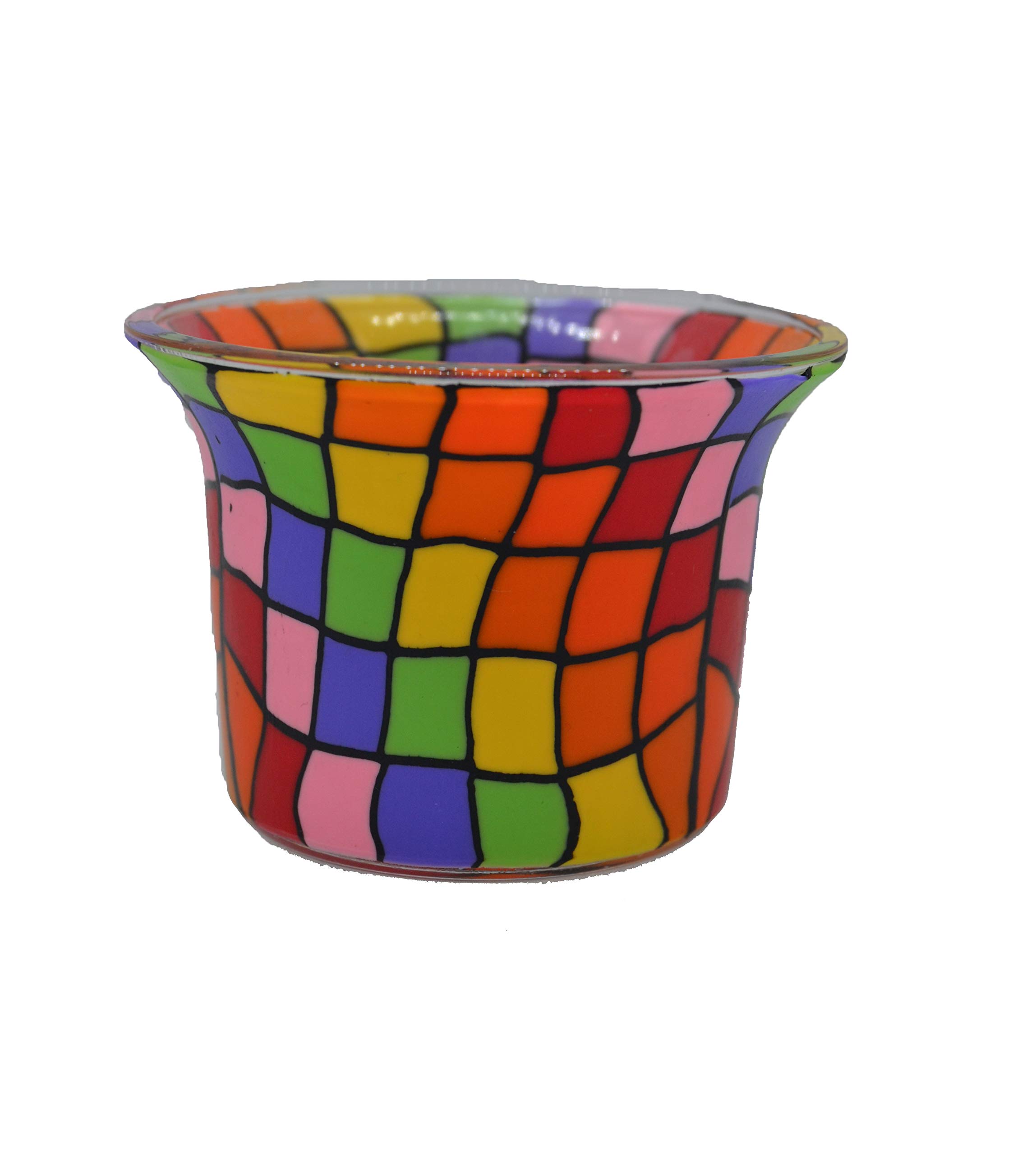 Hellmann-Versand Gmbh Decorated Glass Candle Holder