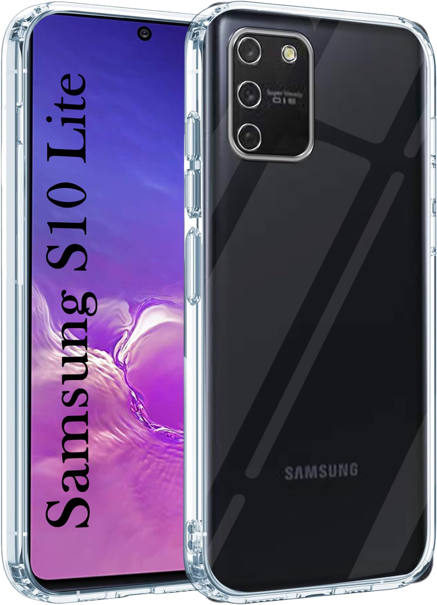 Jkobi Back Cover for Samsung Galaxy S10 Lite (Silicone Clear Shockproof Case with Camera Protection | Soft and Flexible | Transparent)