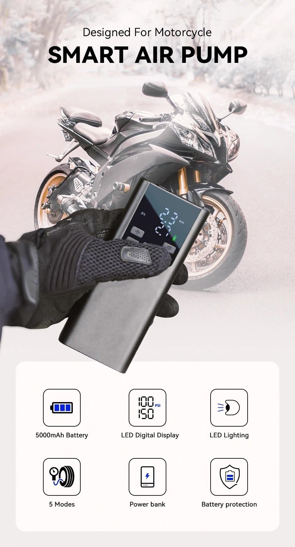 Compresseur Air Gonfleur de Pneu Gonfleur Electrique