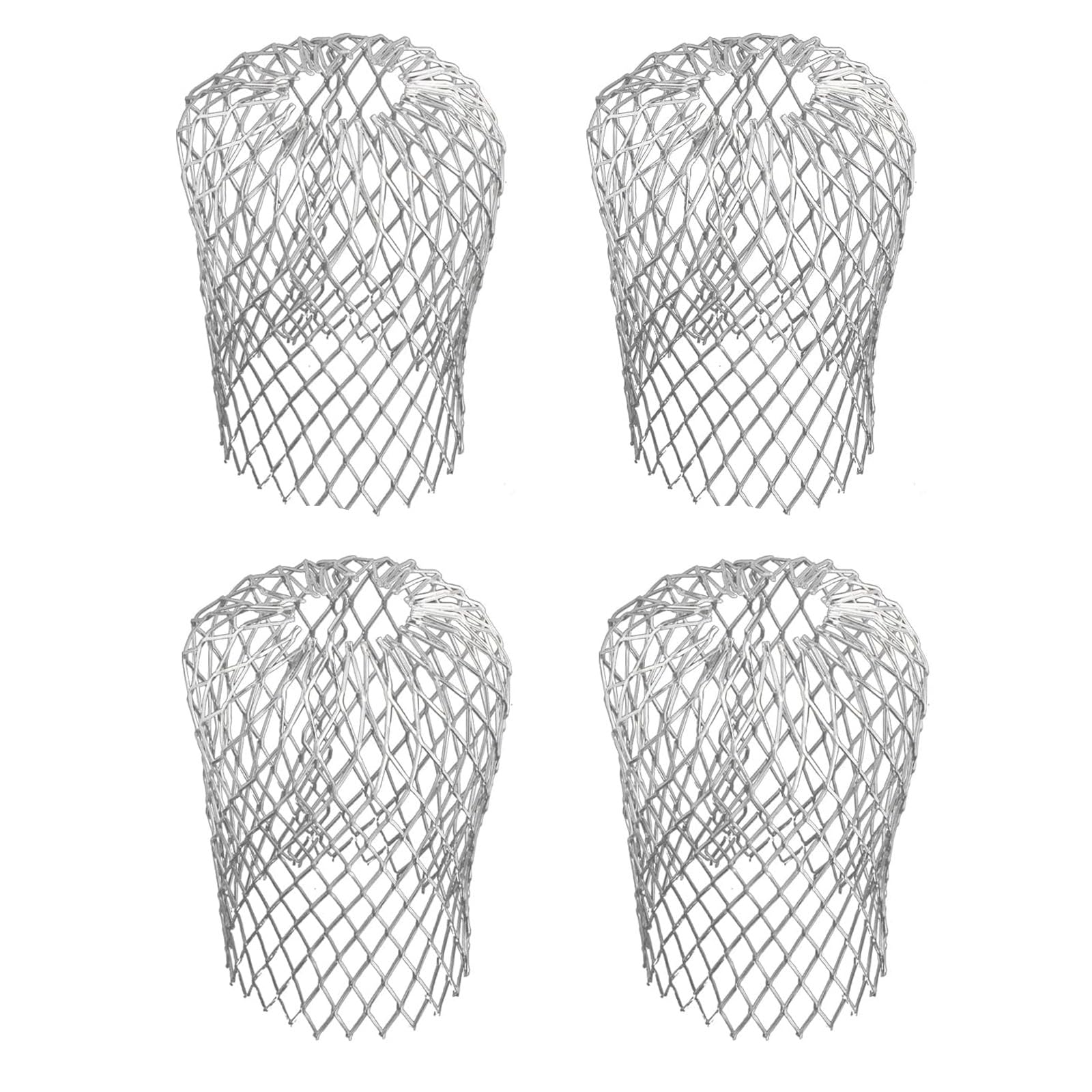4 Pieces Rain Gutter Strainer Downpipe Protection Gutter Protection Alumi Filter Grid Gutter Screen Downpipe Protection Leaf Sieve Adjustable Rain Pipe Protection Gutter Downpipes Protective Covers