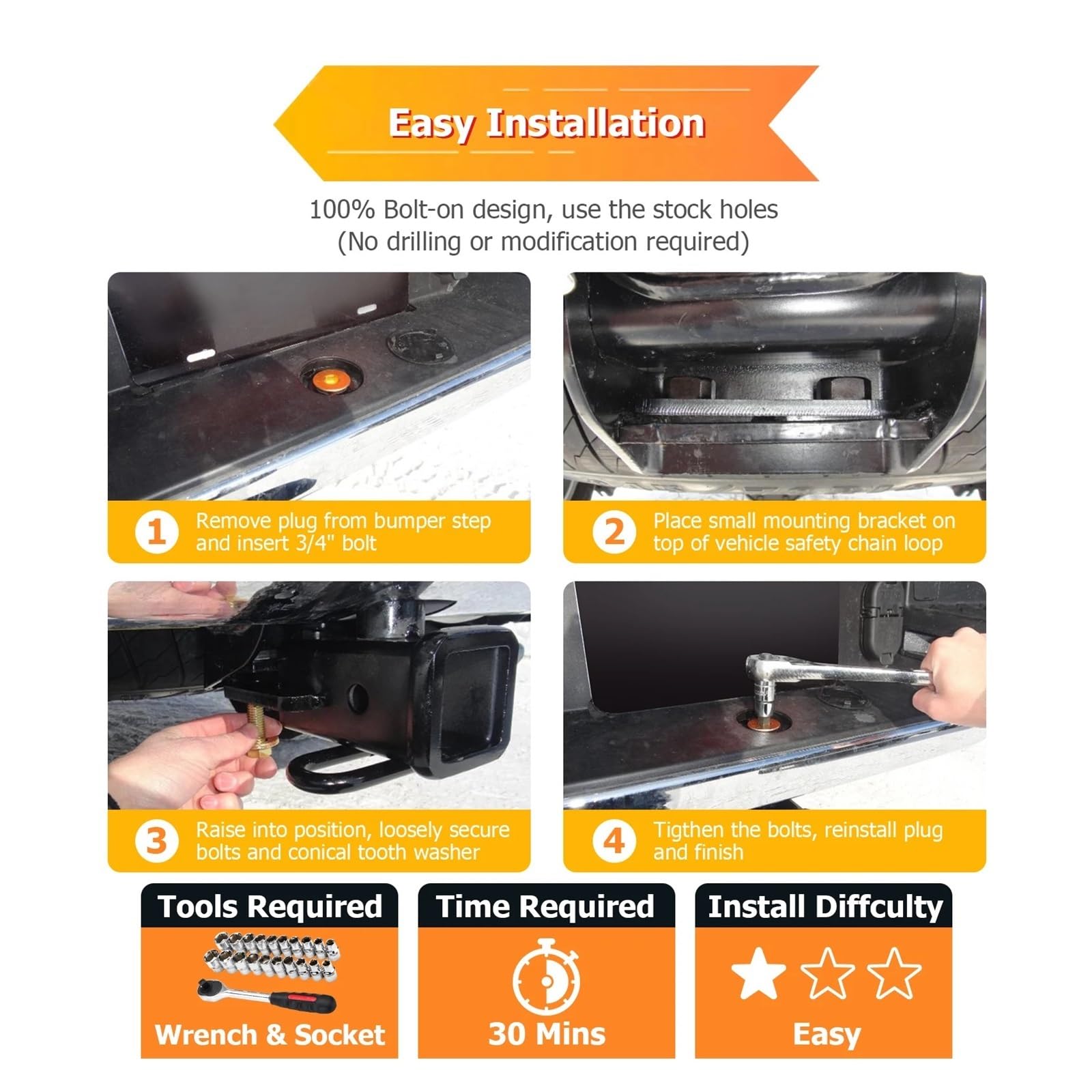Voor Dodge Ram 1500-3500 2003-2020, Trekhaak Cover Zwart Auto Accessoires